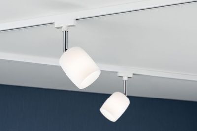 Spot sur rail blanc/ satin 10W G9 BLOSSOM URAIL PAULMANN