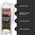 Mastic acrylique bâtiment blanc 300 ml ELCH PRO