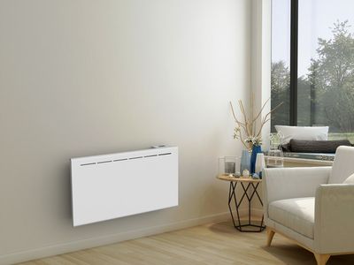 Radiateur à inertie sèche ATLAS 1500W blanc horizontal - BESTHERM