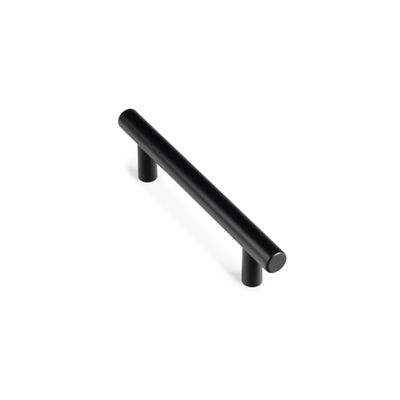 Poignée de meuble cylindrique inox noir mat entraxe 96 mm par 4 REI