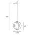 Suspension noir E27 60W Ø40 cmGALILEE - COREP