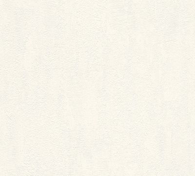 Papier peint expansé uni Bruges blanc 53 cm x 10 m AS CREATION