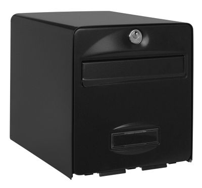 Boîte aux lettres Balthazar 1 porte noir BURG-WÄCHTER
