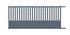 Portail coulissant aluminium CHAMBERY l.3,50 x H.1,55 m motorisé gris JARDIMAT
