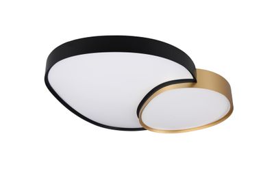 Plafonnier LED Rise or et noir 5300 lumens blanc variable CCT - TRIO