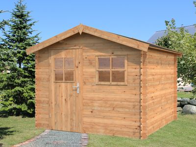 Abri de jardin bois Marron Katia 5,8m2 Livraison à domicile incluse