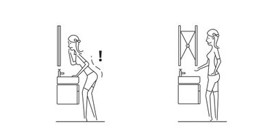 Miroir de salle de bains amovible Led Win80  80 x 60 x 6,6 cm - NEWMI