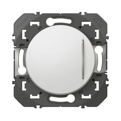 Bouton poussoir encastrable avec voyant lumineux Blanc - Dooxie LEGRAND