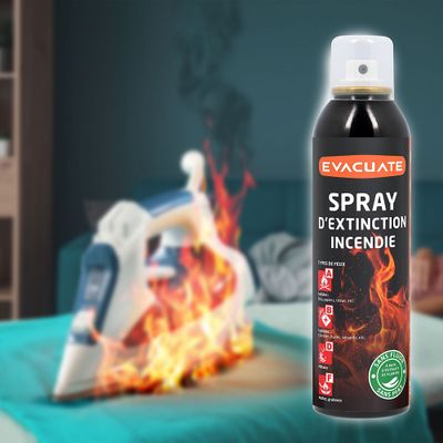 Spray extincteur incendie 200ml - EVACUATE