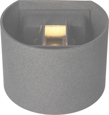 Applique extérieur LED Spezia ronde anthracite IP44 750 lumens blanc chaud - ARLUX