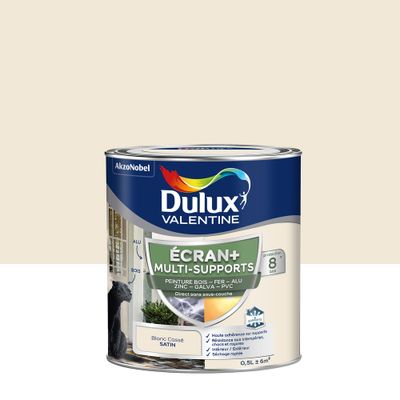 Peinture Ecran+ Multi-supports Satin Blanc Cassé 0,5 L - DULUX VALENTINE