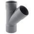 Culotte PVC évacuation 45° femelle/femelle Ø40 - FITT