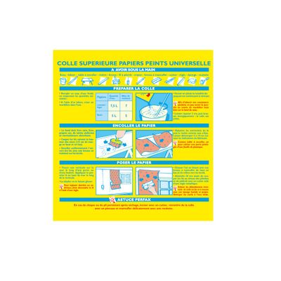 Colle universelle en poudre pour papiers peints 250 g PERFAX