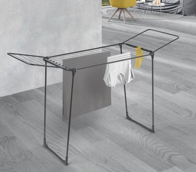 Séchoir à rabats avec porte chaussettes Hydra 18m noir mat onyx