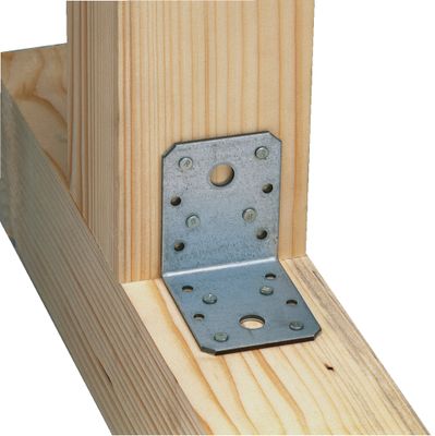 Equerre d'assemblage inégale galvanisée 70 x 70 x 55 x 2,5 mm