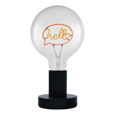 Lampe à poser avec ampoule à message néon E27 Hello 1,2W - OSRAM
