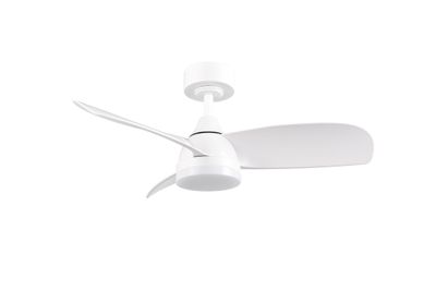Ventilateur de plafond avec lumière LED + télécommande Blanc Ø90cm - Helsinki REALITY