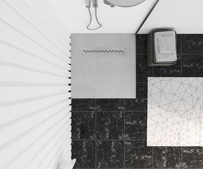 Receveur de douche à carreler 90x90 cm polystyrène - OCEA