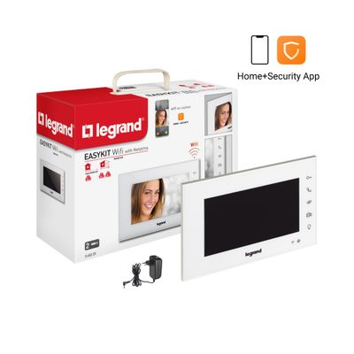 Ecran intérieur supplémentaire 7 pouces blanc pour visiophone WiFi - Easykit with Netatmo LEGRAND
