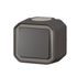 Bouton poussoir étanche IP55 en saillie Anthracite - Plexo LEGRAND