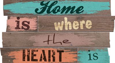 Paillasson ultra-absorbant et déco Boston Planches Home heart 40 x 70 cm ID HOME