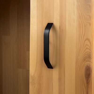 Poignée de meuble aluminium noir mat entraxe 160 mm REI