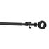 Kit tringle à rideaux extensible en métal de 1.20 à 2.10 m diam 13 à 16 mm Finition Noir mat - MOBOIS