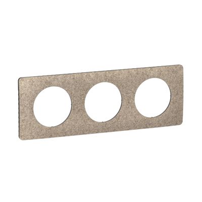 Plaque de finition 3 postes Feutre - Céliane LEGRAND