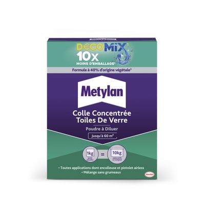 Colle pour toile de verre poudre 1kg METYLAN