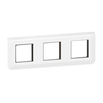 Plaque de finition 3 x 2 modules horizontale Blanc - Mosaic LEGRAND