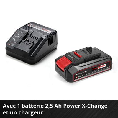Perceuse à percussion sans fil 18 V POWER X CHANGE TE-CD 18/44 Li-i (2,5 Ah) - EINHELL