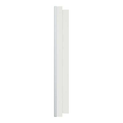 Plaque de finition 2 postes Odace 2025 Métal effet aluminium / blanc - SCHNEIDER ELECTRIC