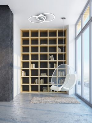 Plafonnier LED Venida titane 3000 lumens blanc chaud - REALITY