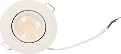 Spot LED encastrable salle de bain IP65 et BBC orientable Blanc - Atlas ARLUX