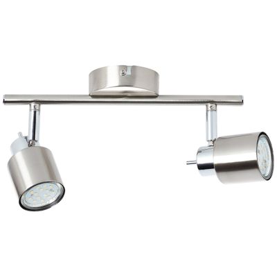 Réglette 2 spots GU10 2x10W aluminium - Andres BRILLIANT