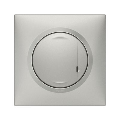 Variateur de lumière connecté sans neutre + plaque Aluminium - Dooxie with Netatmo LEGRAND