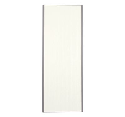 Porte de placard Blanc Nacré Structuré Profil gris H 248,5 x L 62,2 cm YNGENIO
