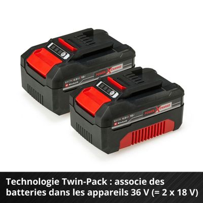 Batterie 18 V 4,0 Ah avec chargeur Power X-Change Starter Kit EINHELL