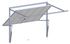 Porte de garage basculante manuelle avec portillon l.240 x h.200 cm grise - SPADONE