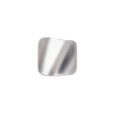 Bouton de meuble vague chromé mat 32 x 32 mm REI