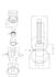 Roulettes grises pour portes de douche diamètre 23mm - AURLANE