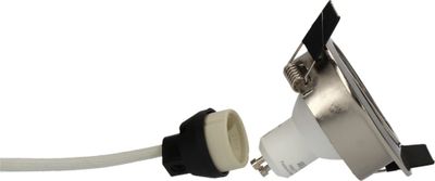 Spot LED encastrable GU10 orientable lumière blanc neutre Acier - Saphyr ARLUX