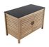 Meuble de jardin acacia avec plateau en granit noir FIDGI 2 - PROLOISIRS