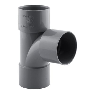 Culotte PVC évacuation 87° femelle/femelle Ø40 - FITT
