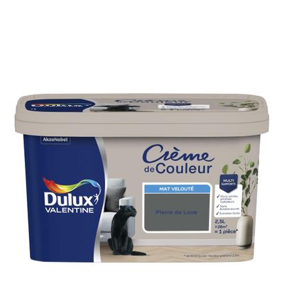 Peinture Crème De Couleur Mat Pierre De Lave 2,5 L - DULUX VALENTINE