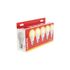 Ampoules LED SMD E27 opaque 9W = 806 lumens blanc chaud par 5 - XANLITE