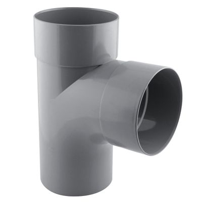Culotte PVC évacuation 87° mâle/femelle Ø125 - FITT