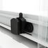 Roulettes doubles noires haut et bas porte de douche 6 mm - OCEA