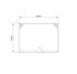 Armoire de toilette lumineuse LED Giulia 80 x 60 x 17 cm MP GLASS