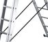 Echelle transformable 3 plans 3 x 7 échelons 4,20 / 5,10 m HobbyStep avec base rapportée aluminium - HAILO
